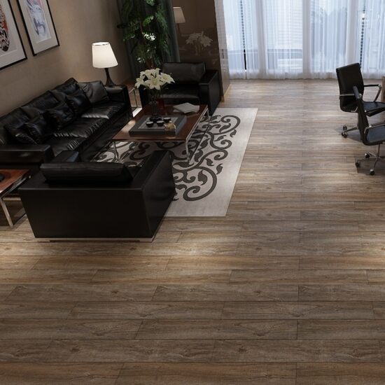 Kvartsvinylgolv SPC Natural Walnut / 5 mm / klass 33 / klick (~229 SEK/m²)